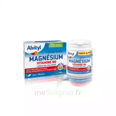 Alvityl Magnésium Vitamine B6 Libération Prolongée Comprimés Lp B/45 à Blaye